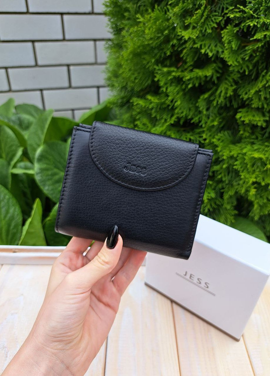 Женский кожаный кошелёк на кнопке Jess (260479139)