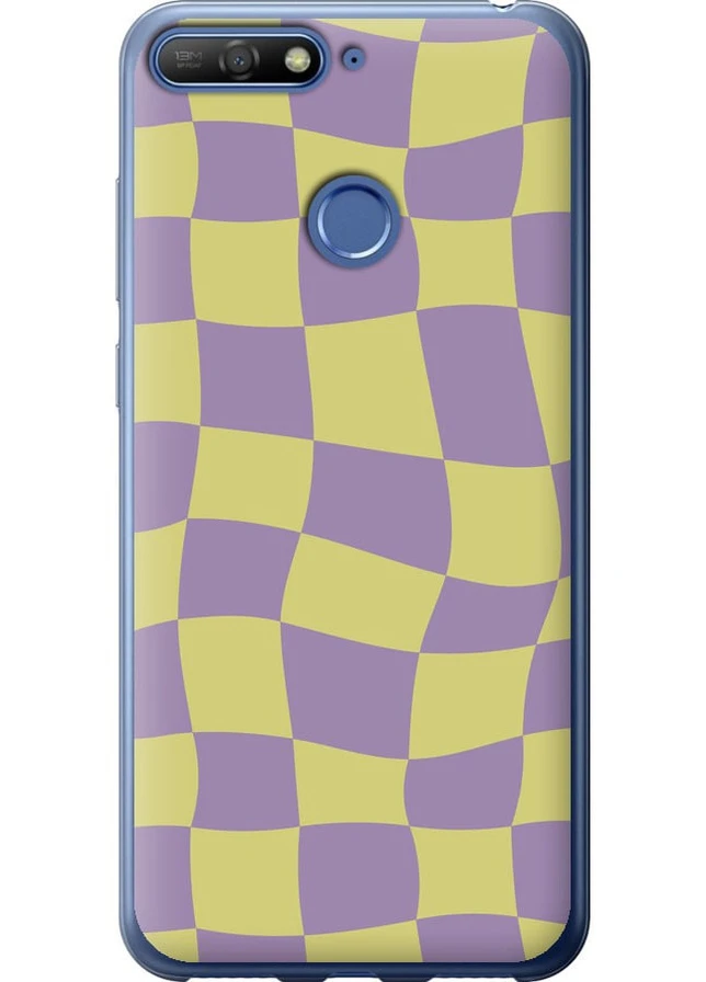 2D пластиковый чехол 'Квадраты v2' для Endorphone Huawei Honor 7A Pro (257792647)