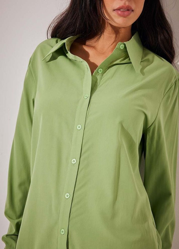 Зелёная блуза демисезон,зеленый, NA-KD