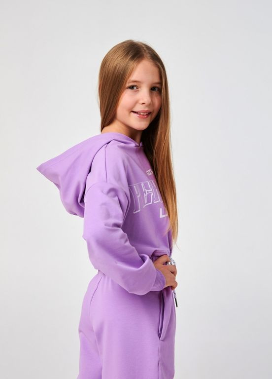 Smil детский свитшот | 95% хлопок | демисезон | 122, 128, 134, 140 | модный и стильный лиловый лиловый