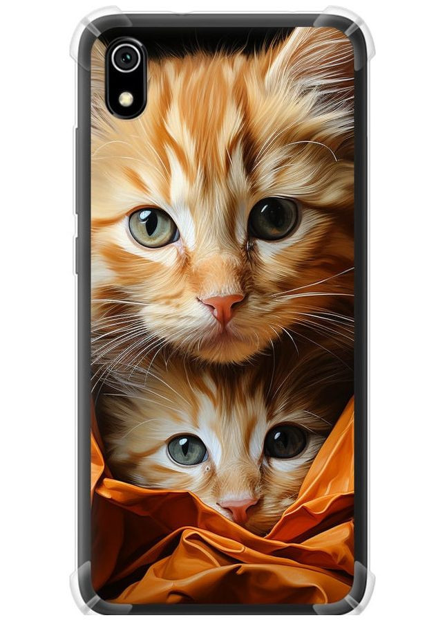 Силикон с усиленными углами чехол 'Котики 2' для Endorphone Xiaomi Redmi 7A (267232880)