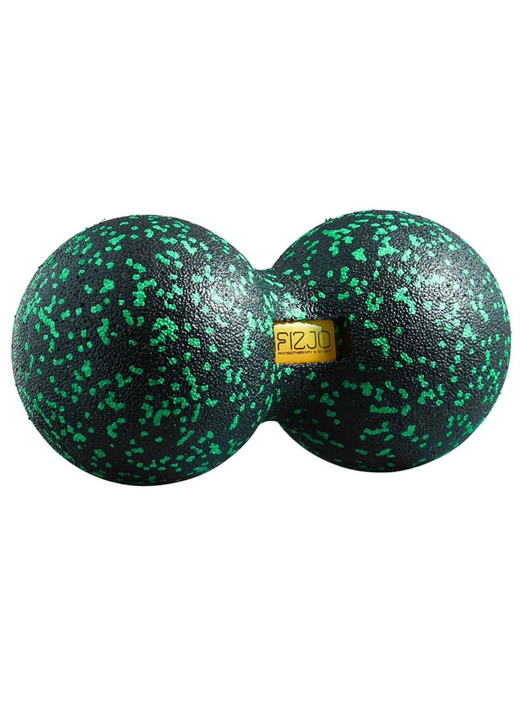 Массажный мяч двойной EPP DuoBall 12 4FJ1325 Black/Green 4FIZJO (258316985)