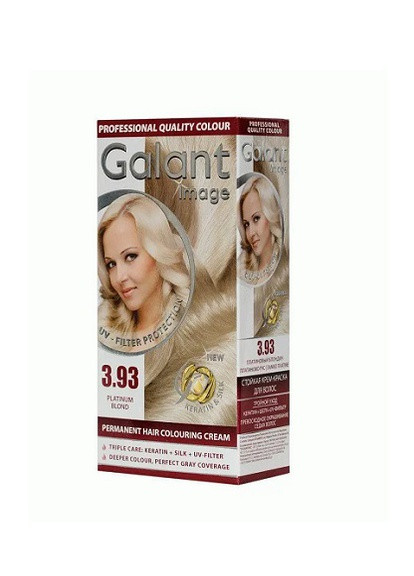 Стойкая крем-краска для волос Image 3.93 платиновый блонд 115 мл Galant (258482330)
