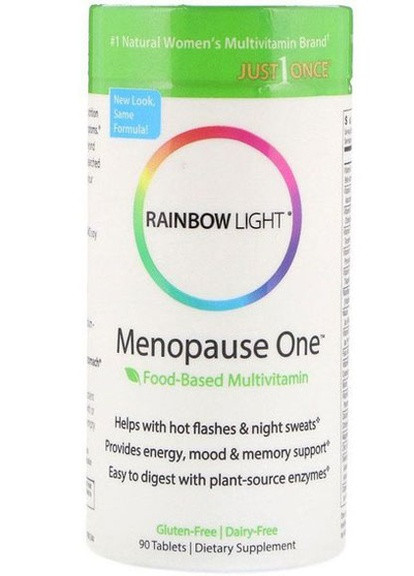 Menopause One Food-Based Multivitamin 90 Tabs Rainbow Light (256725245)