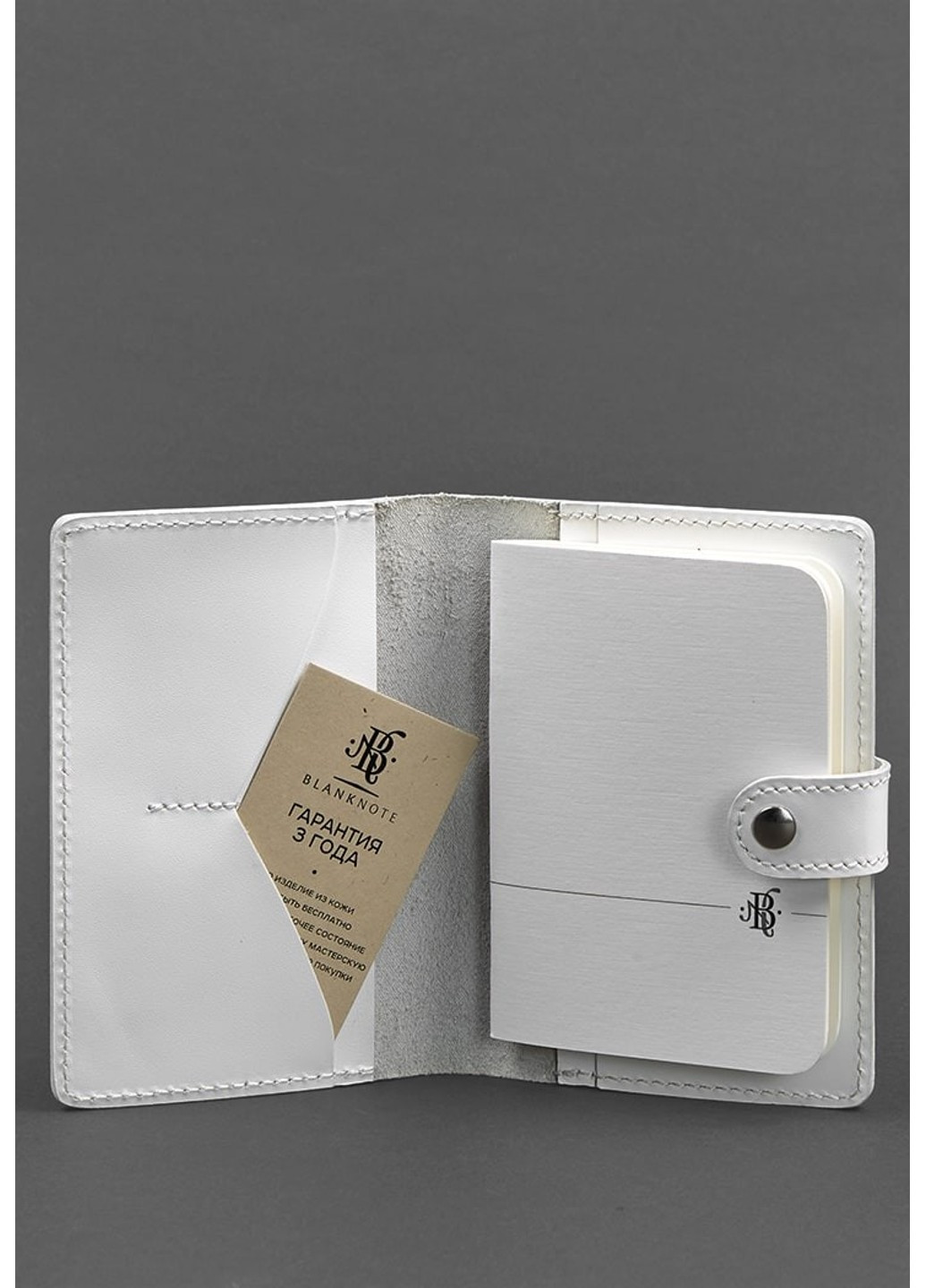 Кожаная обложка для паспорта 3.0 белая BN-OP-3-LIGHT BlankNote (263519249)