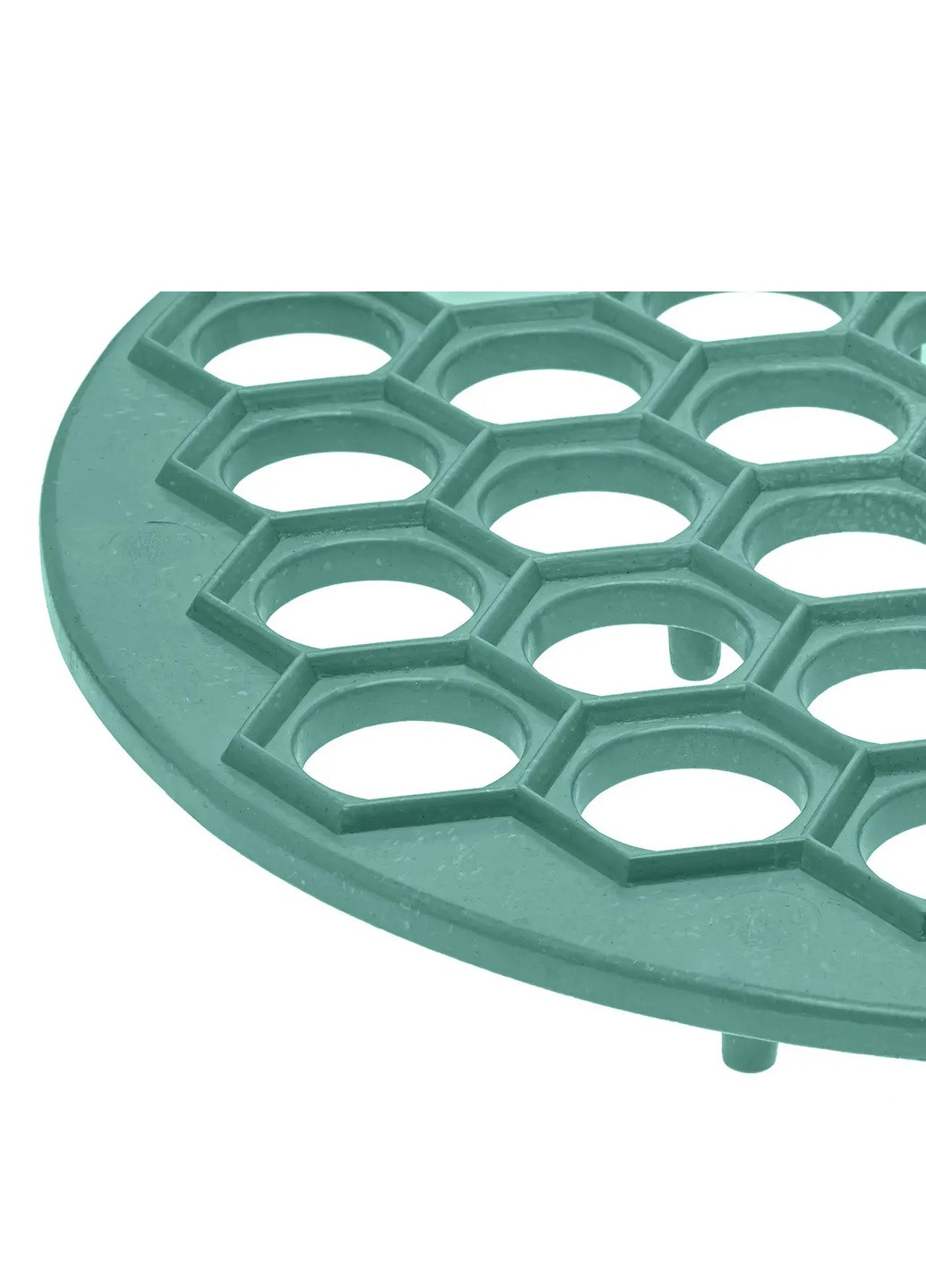 Пластикова пельменниця (форма для приготування пельменів) Ø26 см Зелений Kitchette (259938107)