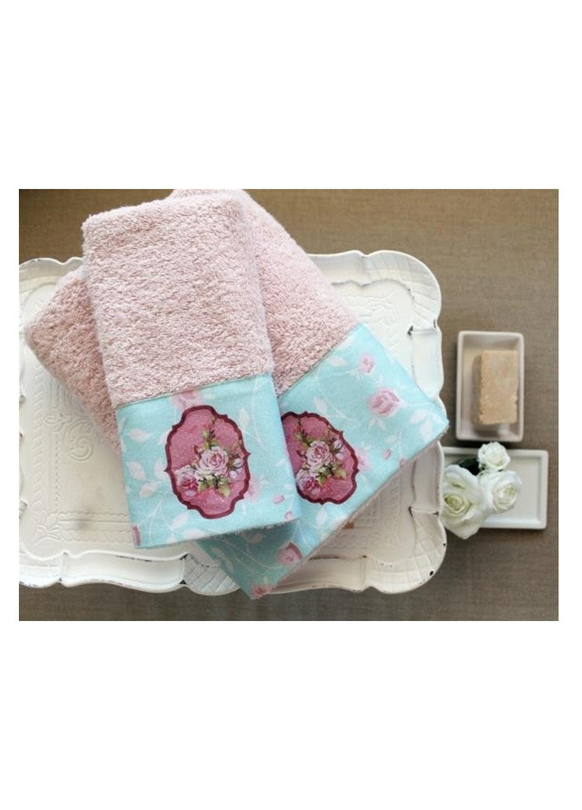 Barine полотенце махровое - little romance 50*90 цветочный розовый производство - Турция
