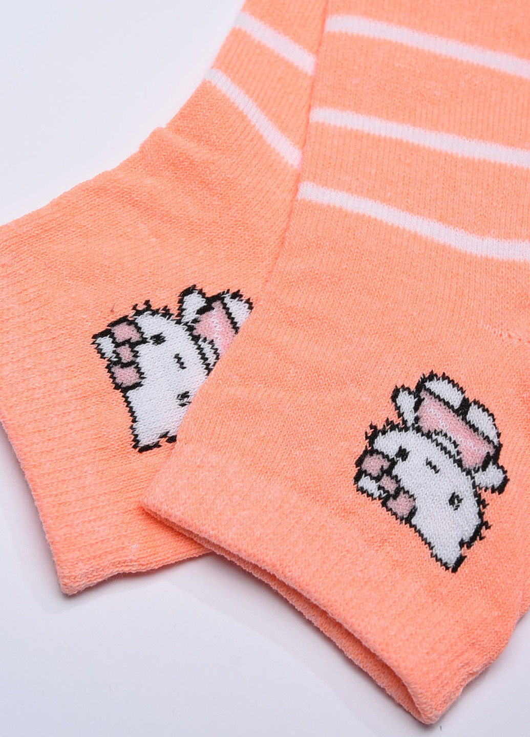 Шкарпетки дитячі для дівчинки коралового кольору розмір 31-35 Let's Shop (257041836)