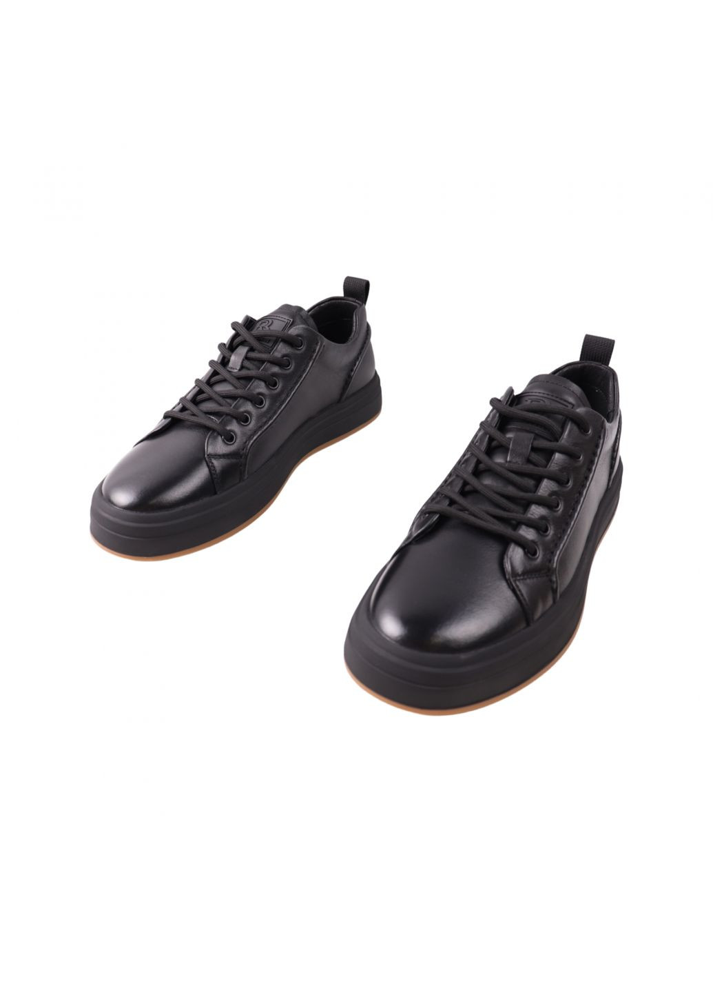 Черные кеды мужские черные натуральная кожа Berisstini 187-23DTC