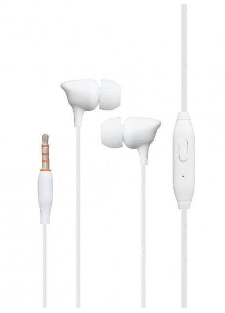 Вакуумні навушники Celebrat з мікрофоном (1.2м, гарнітура, AUX) - Білий China g7 (257801076)