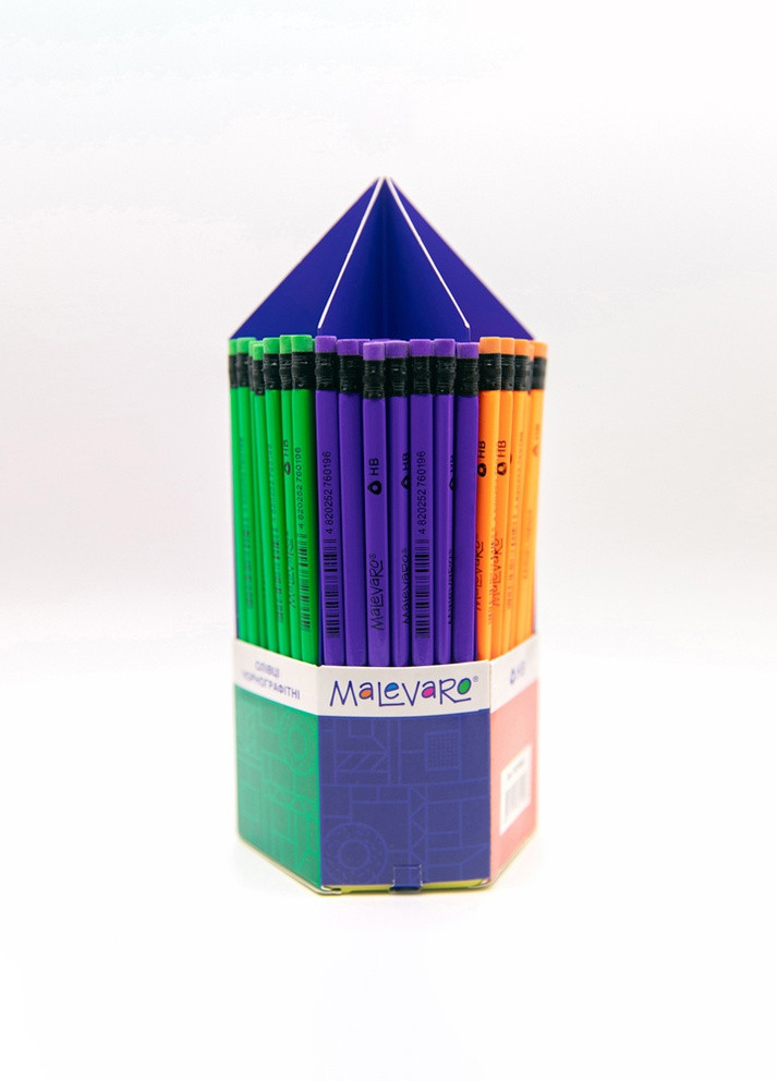Карандаши чернографитные NEON, Цена за 1 шт. цвет разноцветный ЦБ-00215763 Malevaro (259961243)