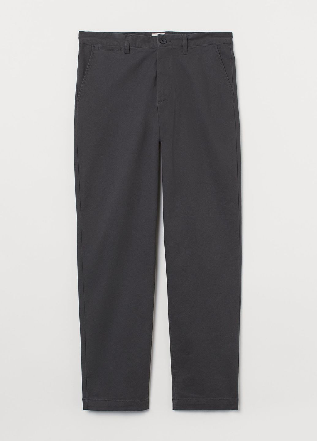 Темно-серые кэжуал летние брюки H&M