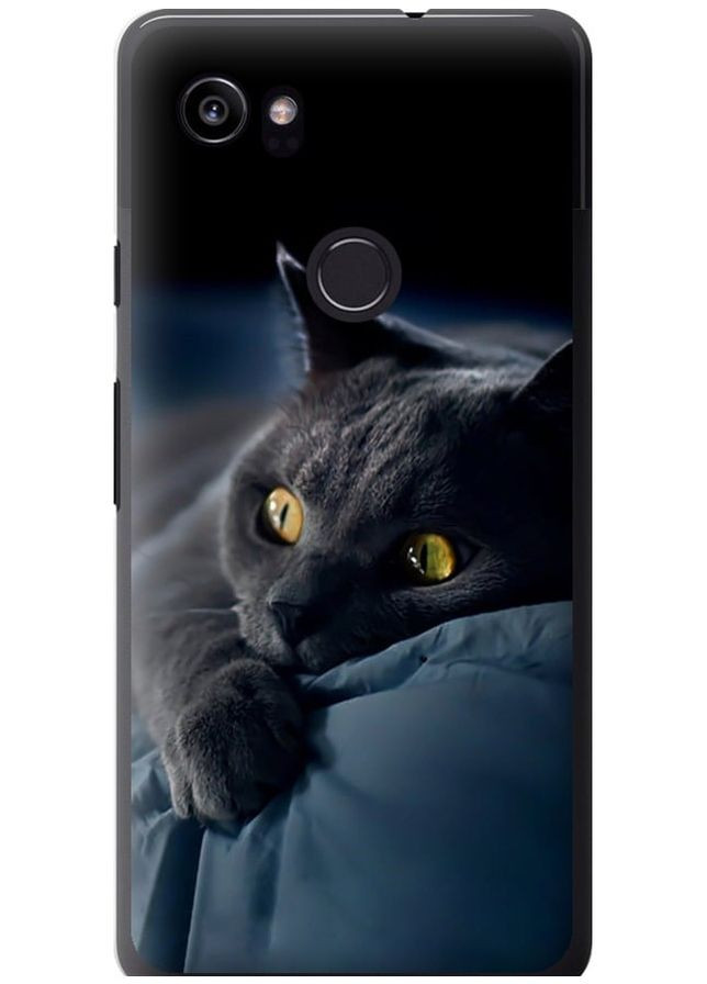 2D пластиковый чехол 'Дымчатый кот' для Endorphone google pixel 2 xl (265227116)