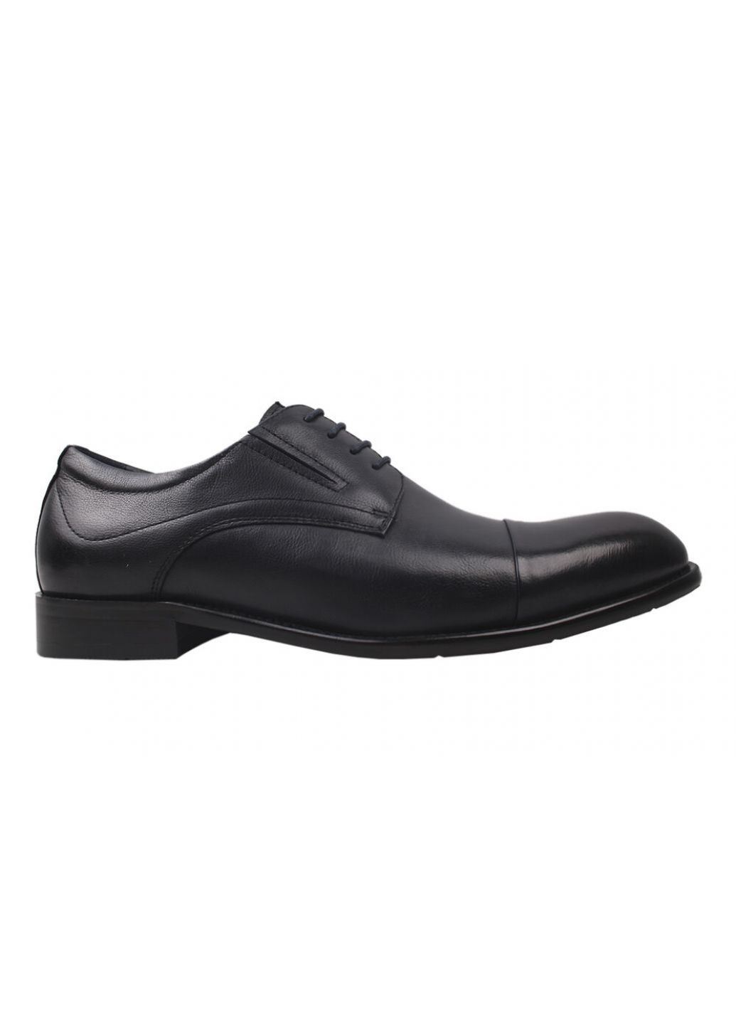 Черные туфли мужские натуральная кожа, цвет черный Cosottinni