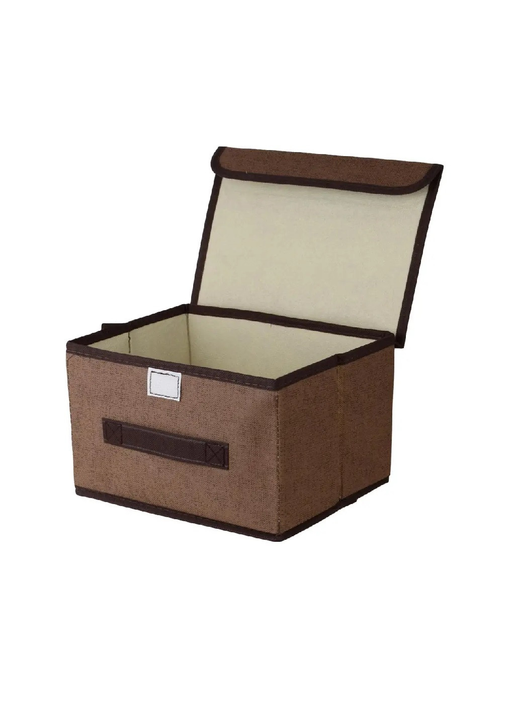 Набір органайзерів ящик бокс короб для зберігання речей одягу білизни іграшок з кришкою на липучці (474609-Prob) Коричневий Unbranded (259109595)