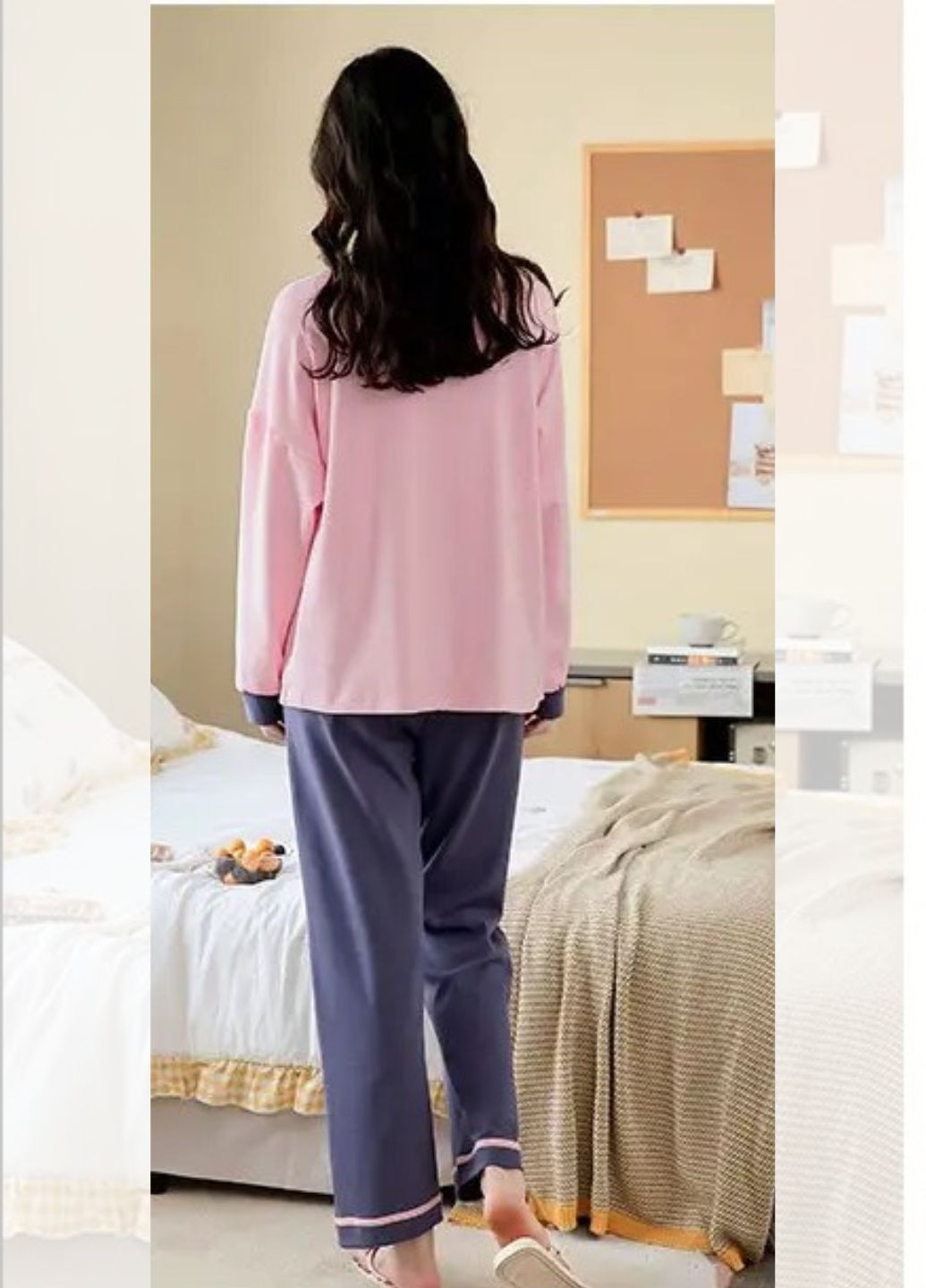 Женская пижама домашний костюм с длинным рукавом Веселый Кактус No Brand (257457333)