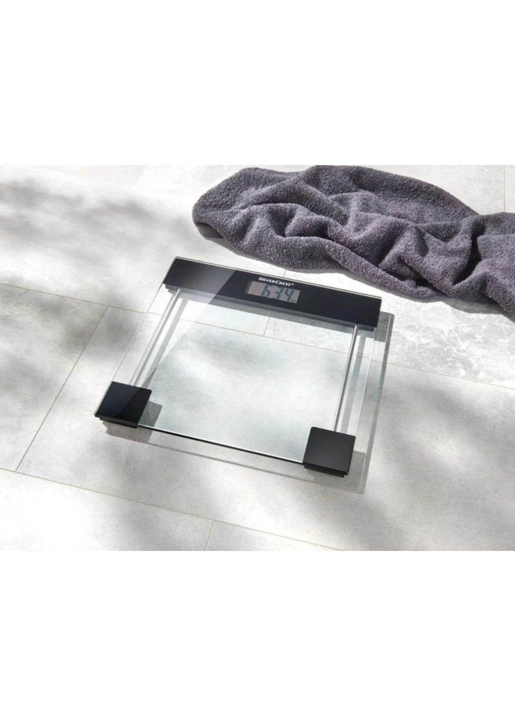 Ваги скляні підлогові з 4-сенсорною технологією SPWE 180 A1 Silver Crest (267501451)