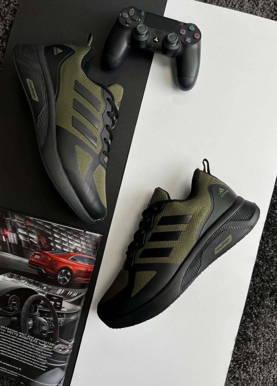 Adidas cloudfoam army green hotsell