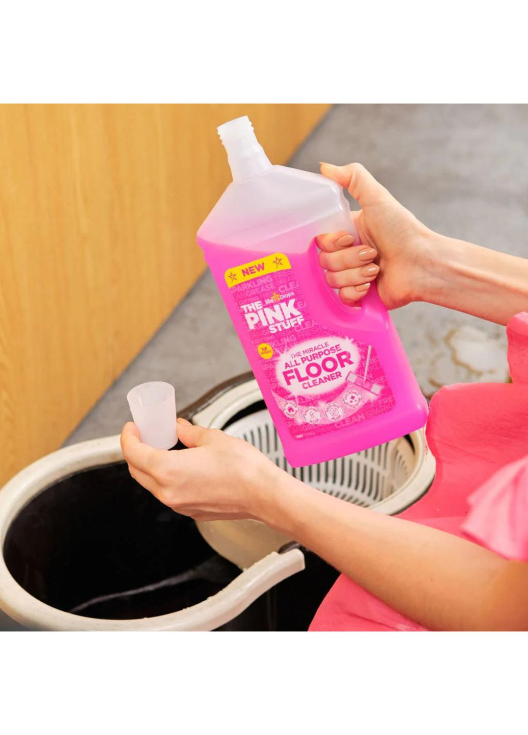 Універсальний засіб для миття підлоги Miracle All Purpose Floor Cleaner 1л The Pink Stuff (273773054)