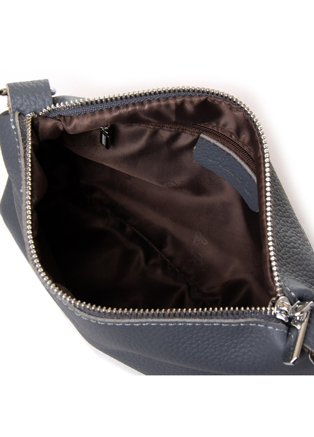 Женская кожаная сумка с косметичкой 1558 blue Alex Rai (264566149)