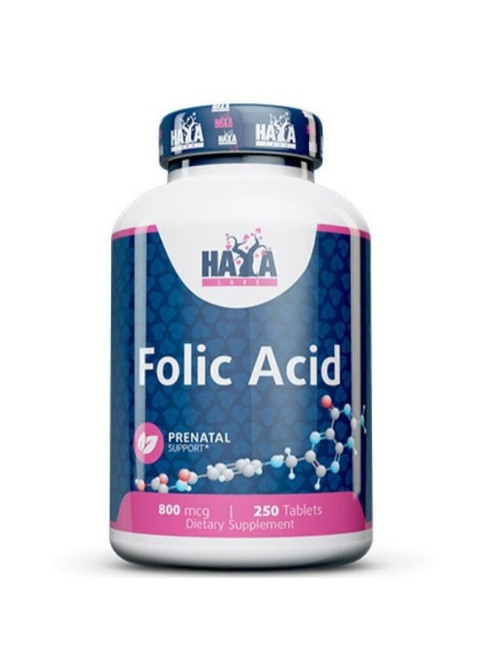 Folic Acid 800 mcg 250 Tabs Haya Labs (259967152)