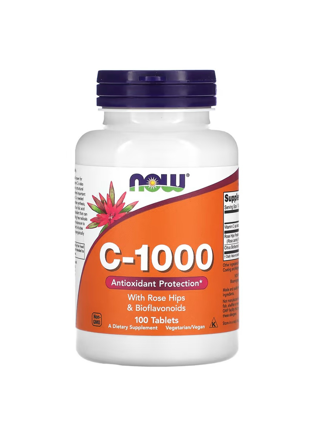 Витамин С с Шиповником и Биофлавоноидами C-1000 RH NO TR - 100 таб Now Foods (276718192)