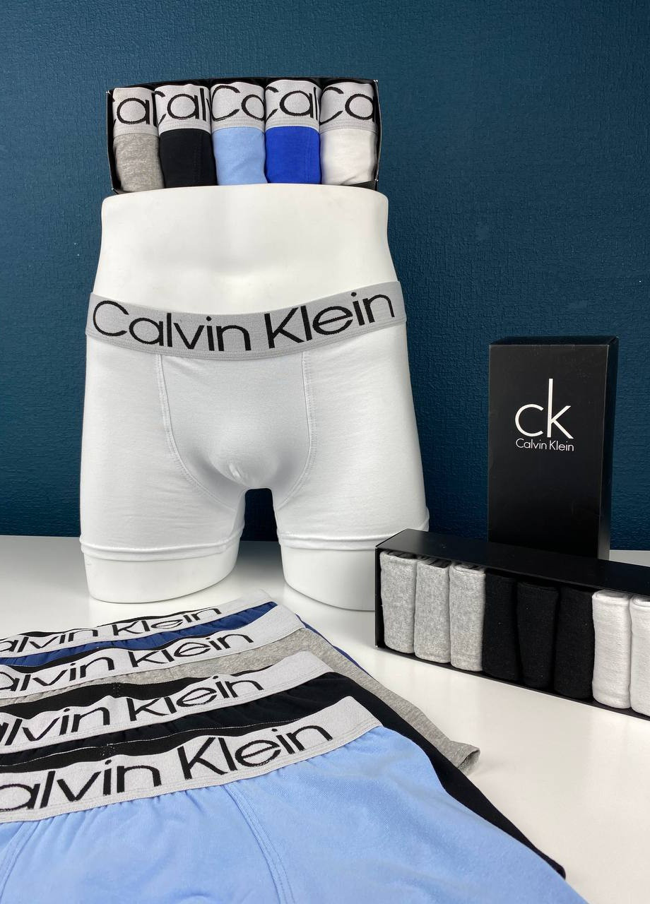 Набор боксеров 5 штук с лого Calvin Klein Vakko (257676078)