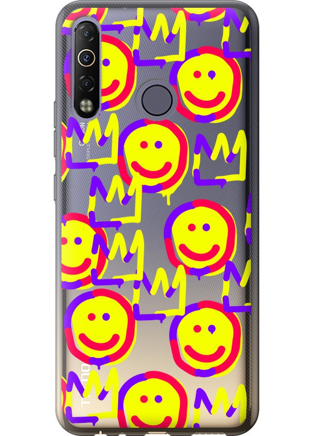 Силиконовый чехол 'Смайлики v2' для Endorphone Tecno Camon 12 Air CC6 (258213209)