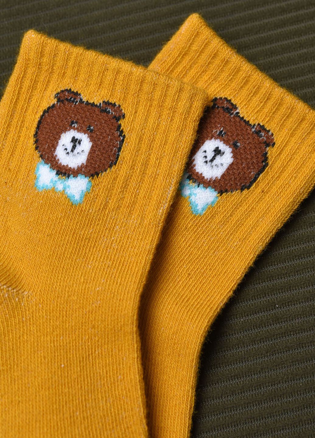Шкарпетки дитячі гірчичного кольору Let's Shop (272976048)