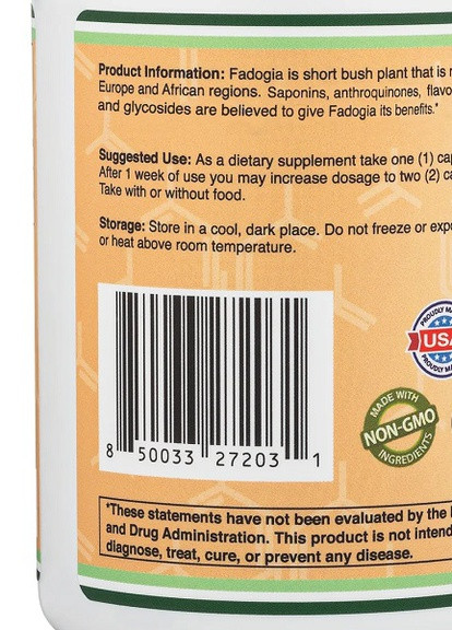 Double Wood Fadogia Agrestis Extract 10:1 600 mg 180 Caps Double Wood Supplements (258499790)