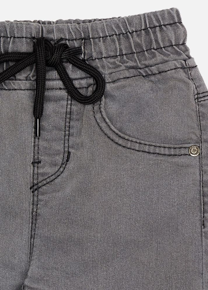 Серые демисезонные джогеры для мальчика цвет серый цб-00226728 Sercino