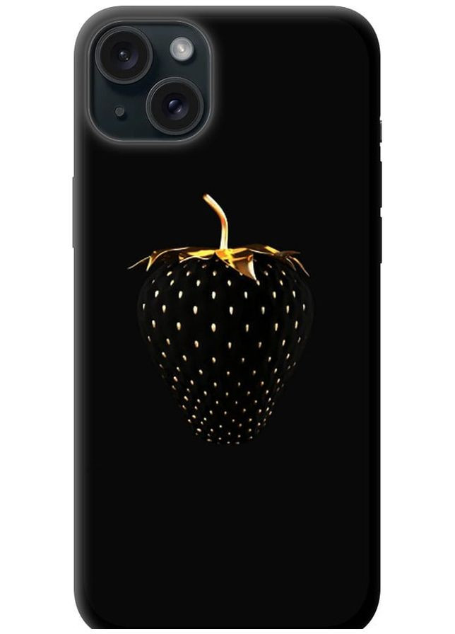 TPU черный чехол 'Черная клубника' для Endorphone apple iphone 15 plus (274065726)