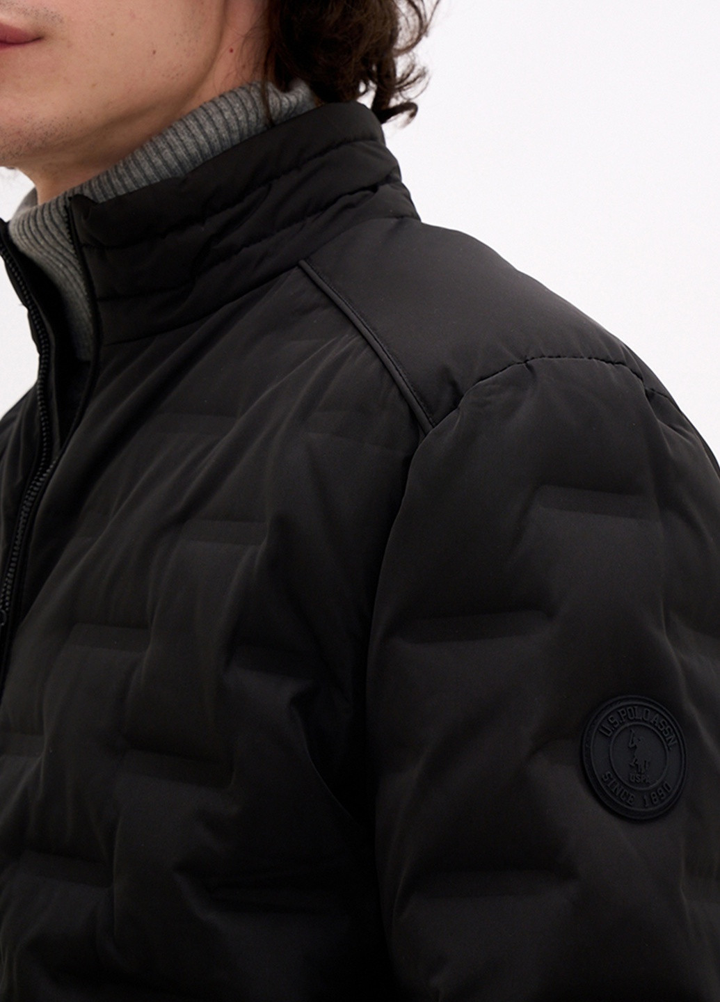 Чорна куртка чоловіча U.S. Polo Assn.