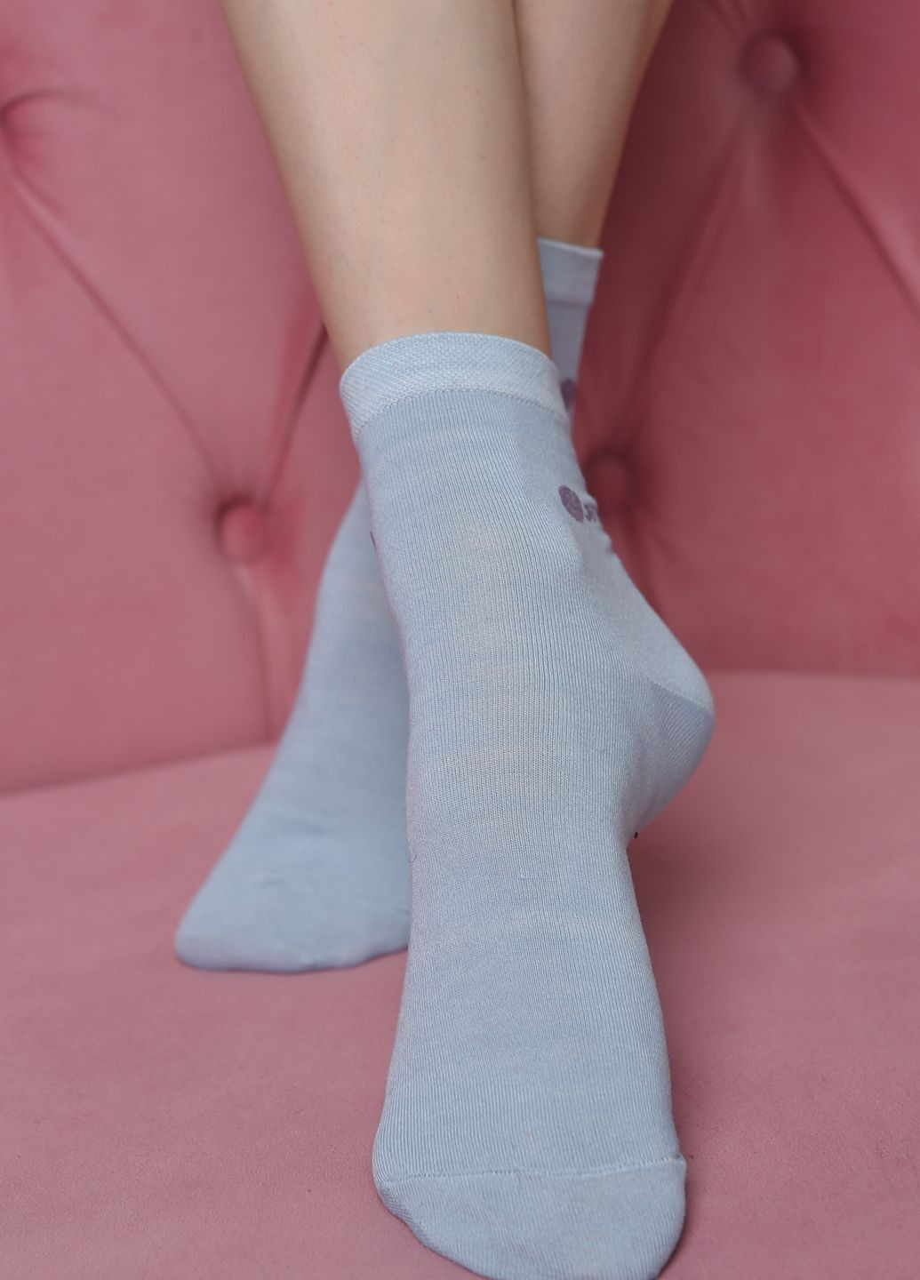 Шкарпетки жіночі стрейч блакитного кольору розмір 36-41 Let's Shop (268371110)
