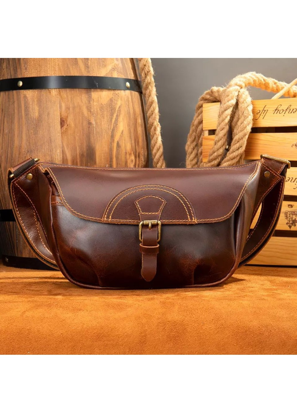 Мужская кожаная сумка бананка, сумка напоясная bx9090 Bexhill (263776451)