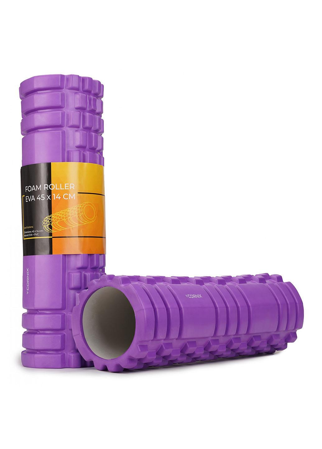 Масажний ролик Cornix EVA 45 x 14 см (валик, роллер) XR-0042 Violet No Brand (258329341)