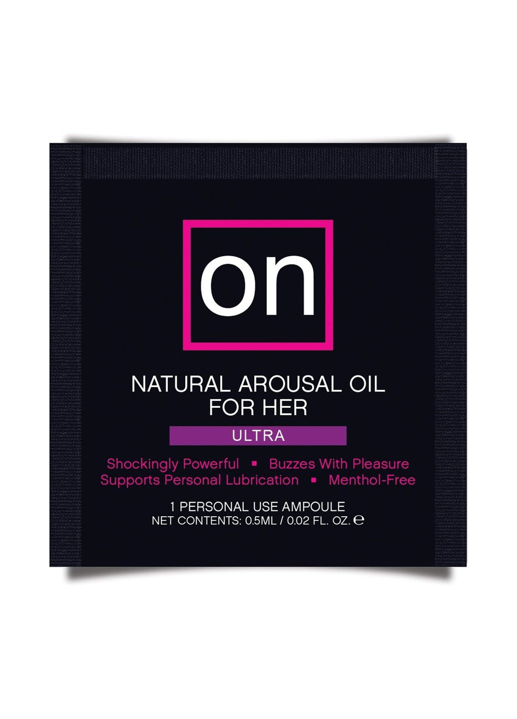 Пробник збуджувальної олії - ON Arousal Oil for Her Ultra (0,5 мл) Sensuva (266429335)