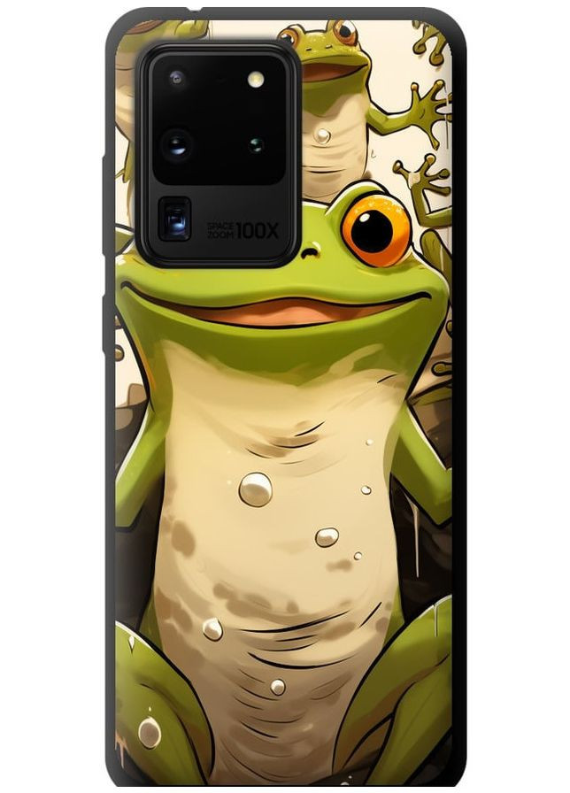 TPU черный чехол 'Веселая жаба' для Endorphone Samsung Galaxy S20 Ultra (266909115)
