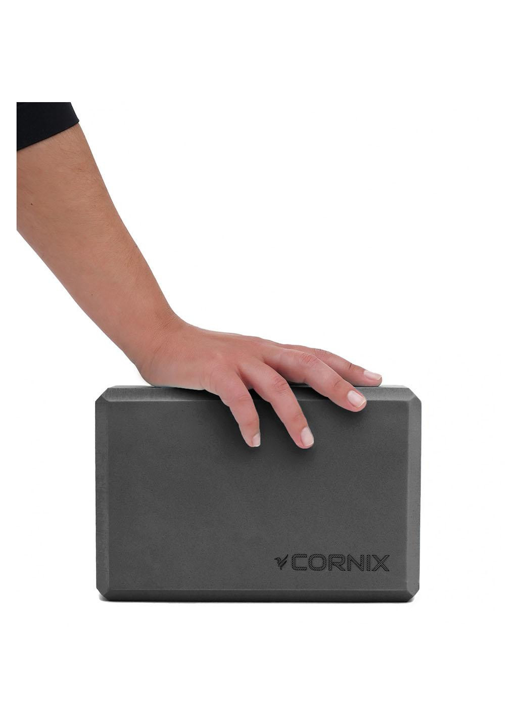 Блок для йоги Cornix EVA 22.8 x 15.2 x 7.6 см XR-0099 Black No Brand (260735636)