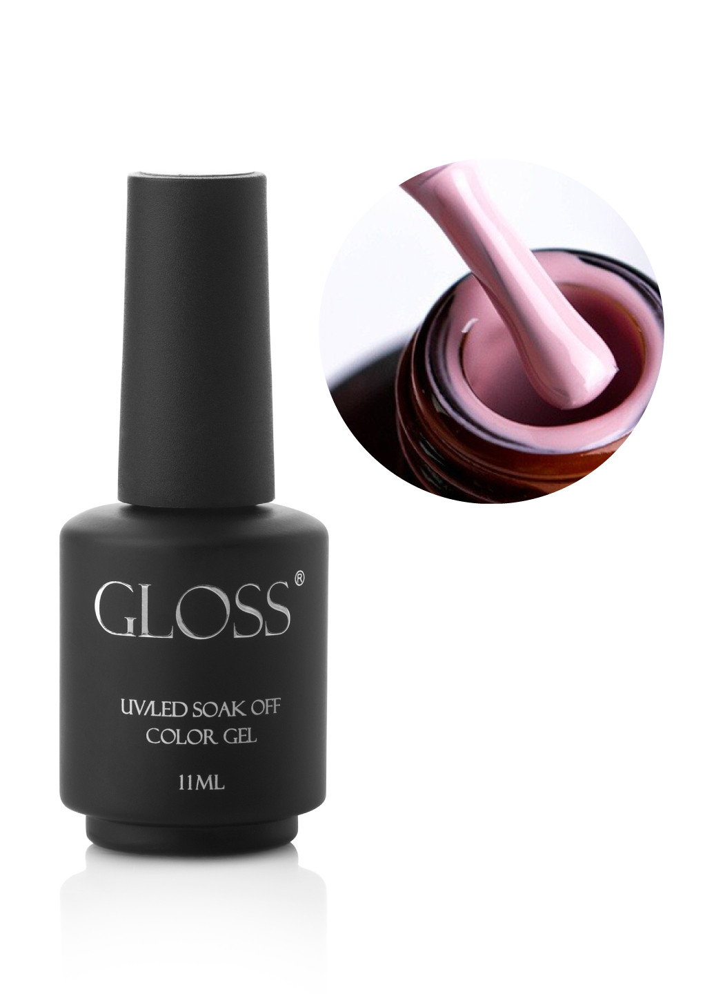 Гель-лак GLOSS 145 (розово-телесный), 11 мл Gloss Company пастель (270013759)