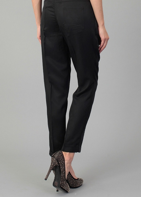 Черные классические демисезонные брюки Silvian Heach