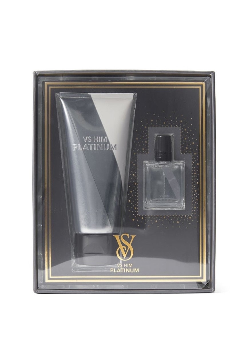 Чоловічий набір парфум+лосьйон для тіла Platinum Him Gift Set Victoria's Secret (277097769)