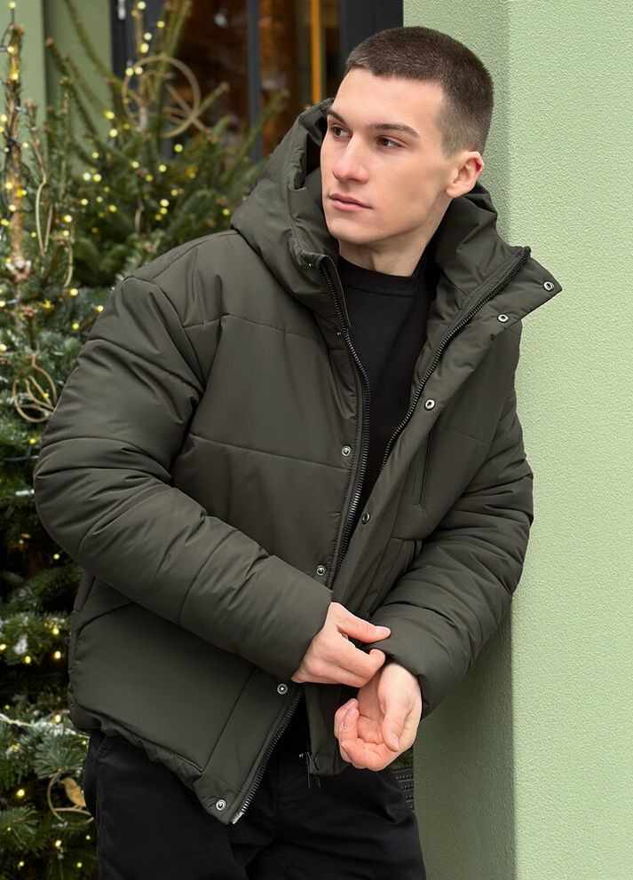 Оливковая (хаки) зимняя куртка rockford хаки Pobedov