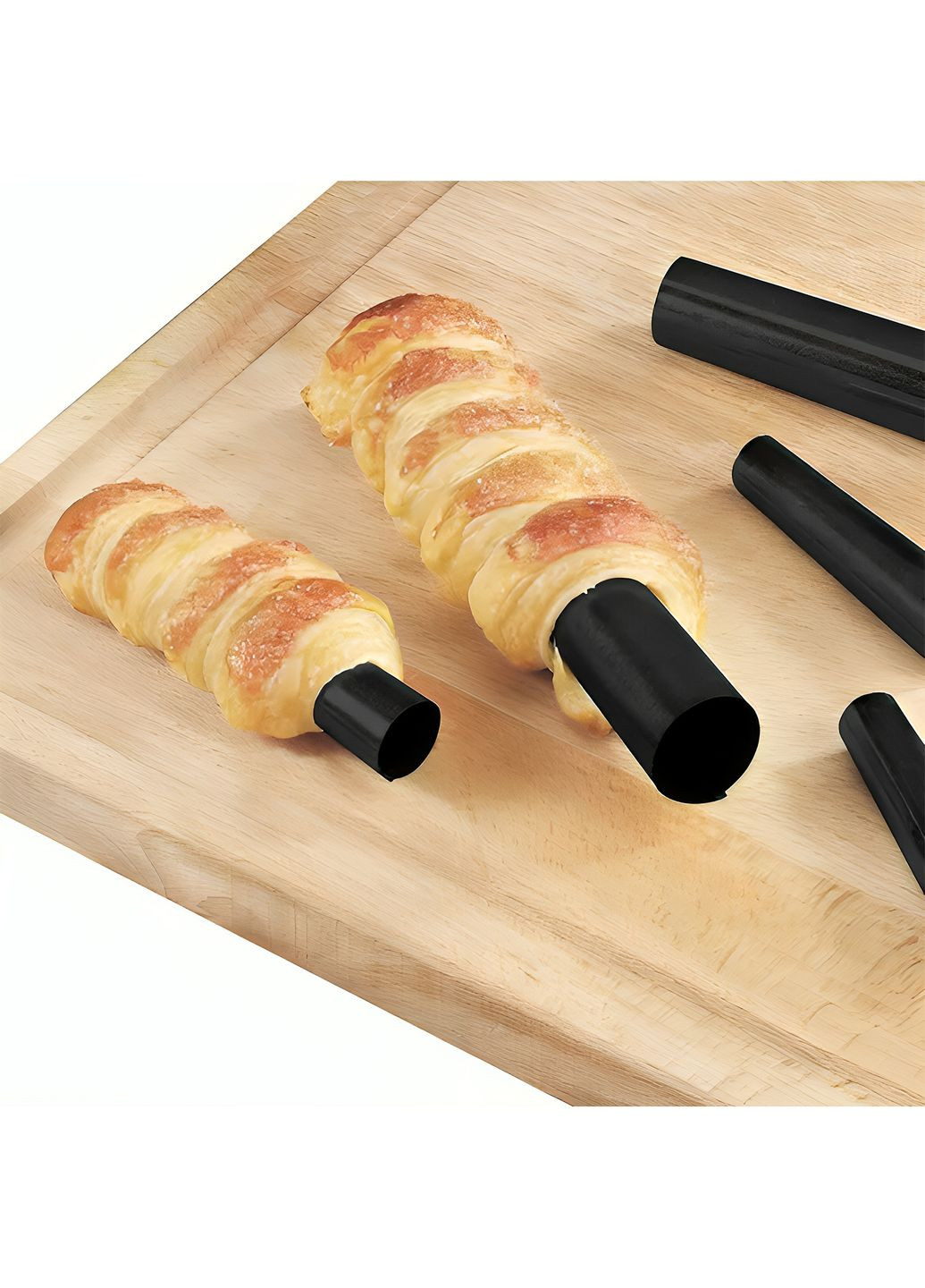 Кондитерські конуси для випічки трубочок «Каннолі» Ø25х145 мм (2 трубочки) з антипригарним покриттям Kitchen Master (262604188)