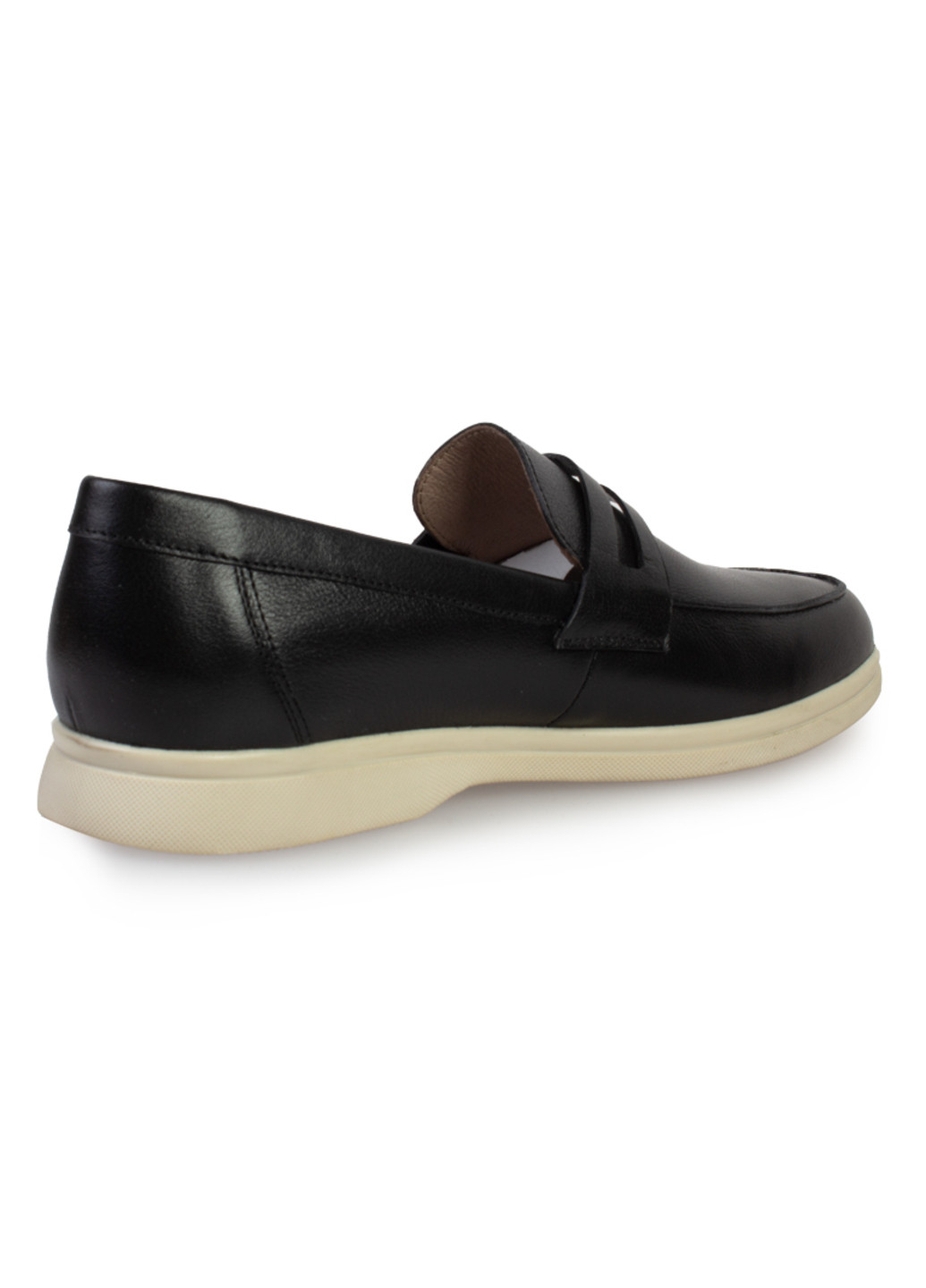 Черные повседневные туфли лоферы мужские бренда 9402203_(1) ModaMilano без шнурков