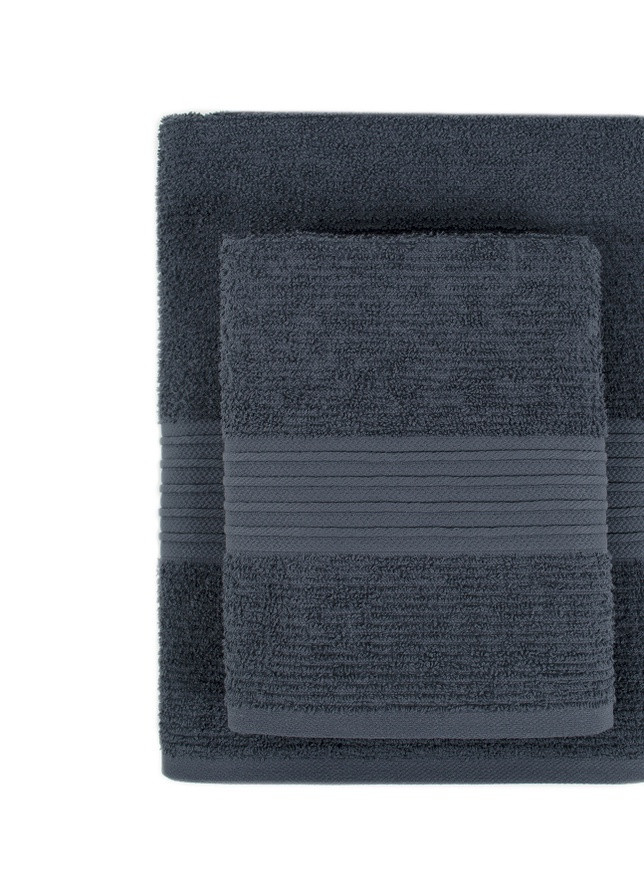 Lotus полотенце махровое home - ammi antrasit антрацит 70*140 однотонный темно-серый производство - Турция