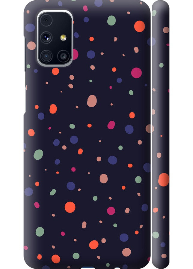 3D пластиковий матовий чохол 'Горошок v2' для Endorphone Samsung Galaxy M31s M317F (258084136)