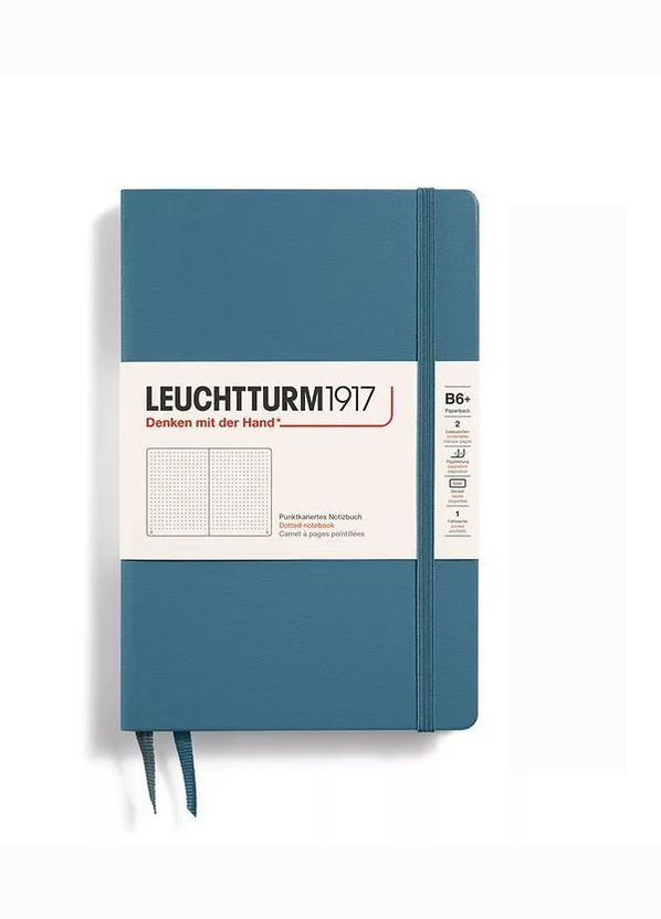 Блокнот, Paperback (B6+), Stone Blue, Точка Leuchtturm1917 (269901157)