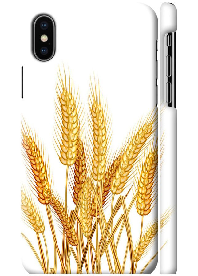 3D пластиковий матовий чохол 'Колоски пшениці' для Endorphone Apple iPhone X (276964833)
