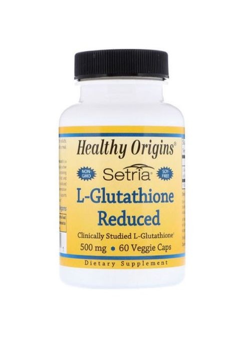 L-Glutathione Setria 500 mg 60 Veg Caps Healthy Origins (260478932)